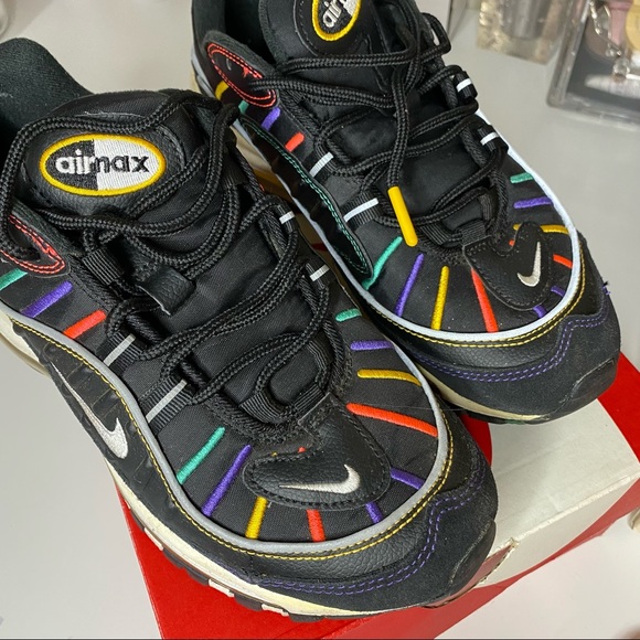 | The Martin | Nike Airmax 98 Multicolor🔴🟠🟡🟢🔵🟣⚫️⚪️ - Picture 2 of 4
